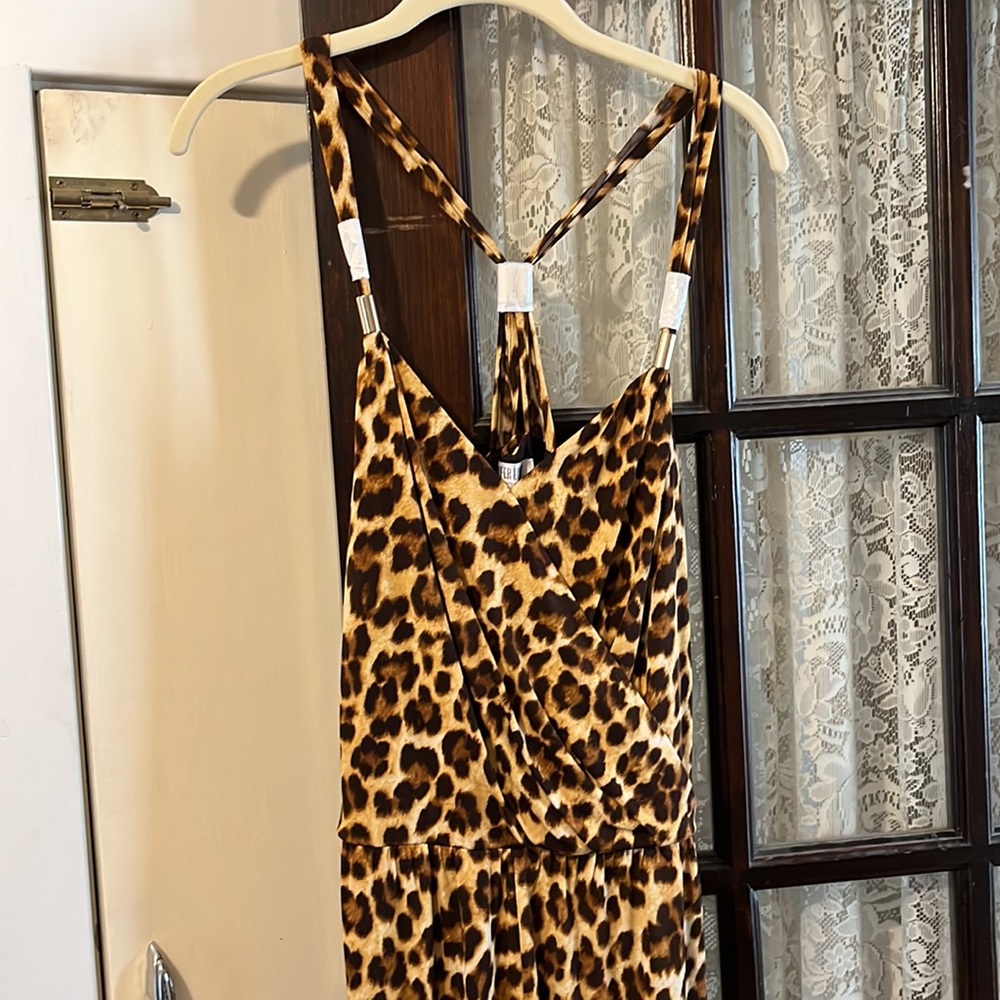 Leopard print jumpsuit